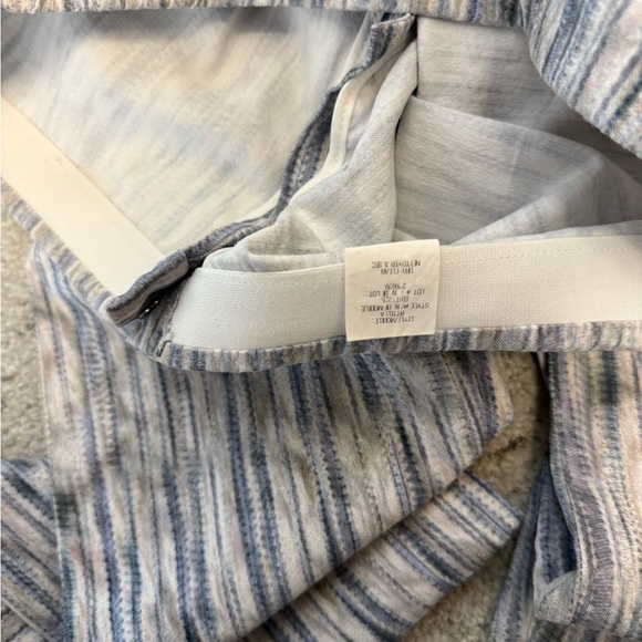 Theyskens' Theory size 4 NWOT pull on Striped Skinny Pants in Blue and Gray - Picture 6 of 11